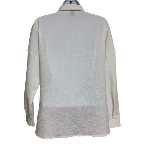 Shein Oversized Chemise Button Down Top Womens Size 4 - Picture 4 of 8